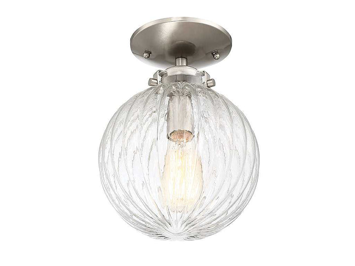 Meridian - M60056BN - One Light Semi-Flush Mount - Msemi - Brushed Nickel
