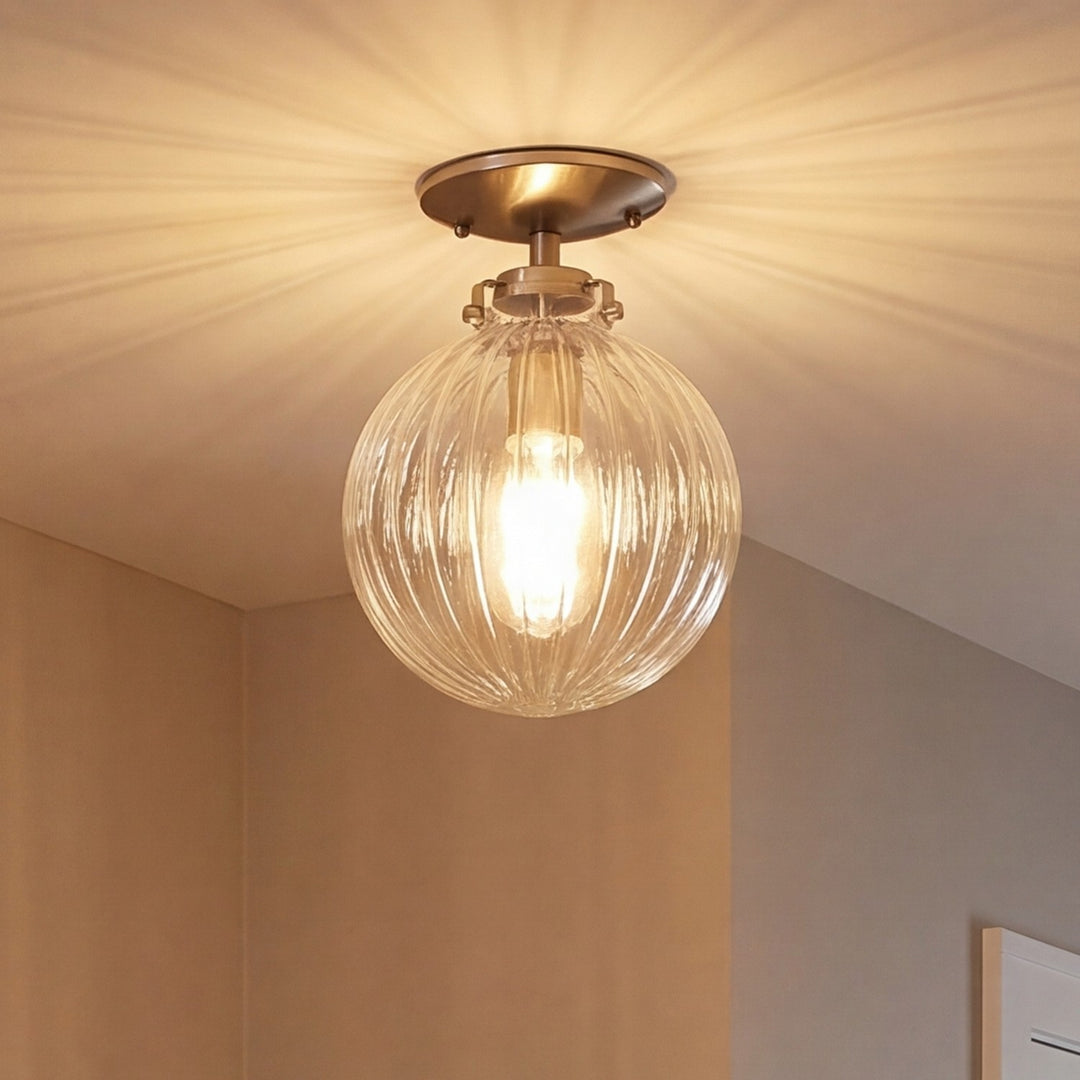 Meridian - M60056BN - One Light Semi-Flush Mount - Msemi - Brushed Nickel