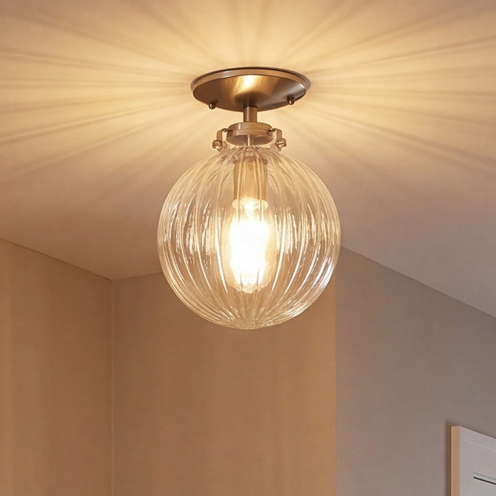Meridian - M60056BN - One Light Semi-Flush Mount - Msemi - Brushed Nickel