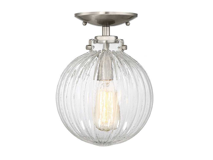 Meridian - M60056BN - One Light Semi-Flush Mount - Msemi - Brushed Nickel