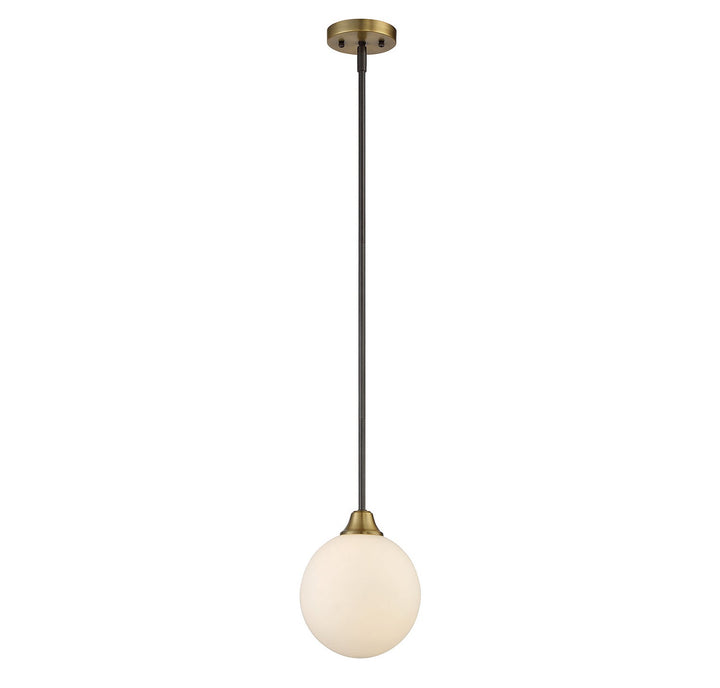 Meridian - M70005-79 - One Light Mini Pendant - Mmin2 - Oil Rubbed Bronze with Natural Brass