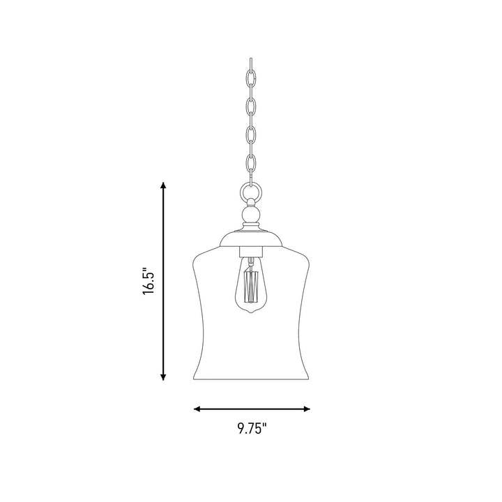 Meridian - M70019BN - One Light Mini Pendant - Mmin2 - Brushed Nickel