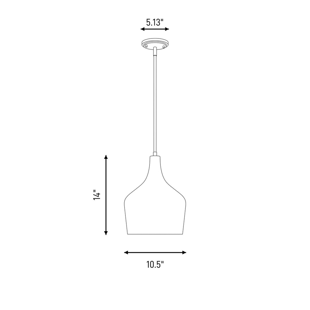 Meridian - M70020ORB - One Light Pendant - Mpend - Oil Rubbed Bronze