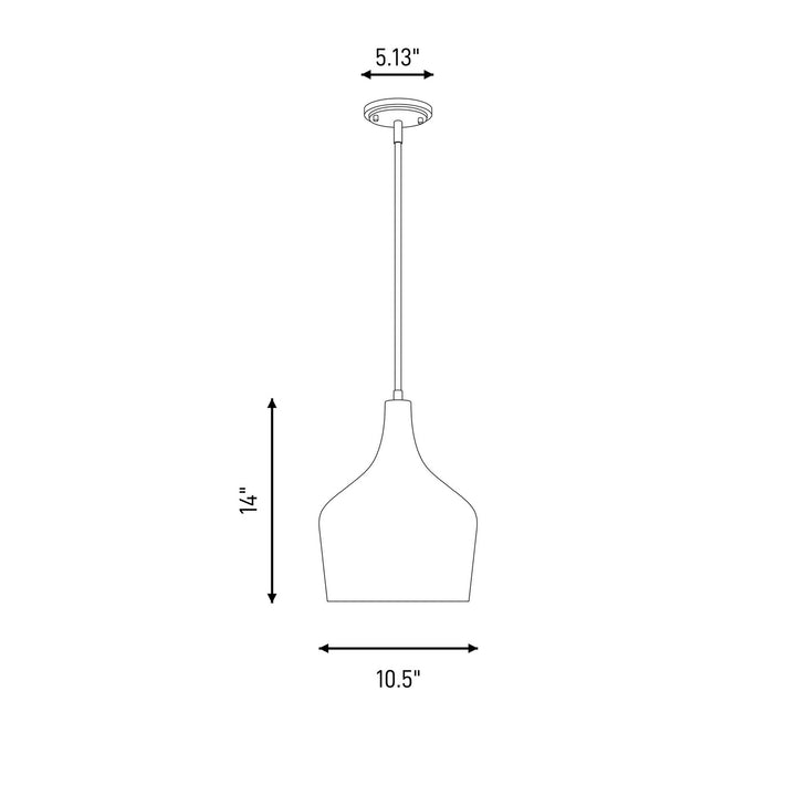 Meridian - M70020ORB - One Light Pendant - Mpend - Oil Rubbed Bronze