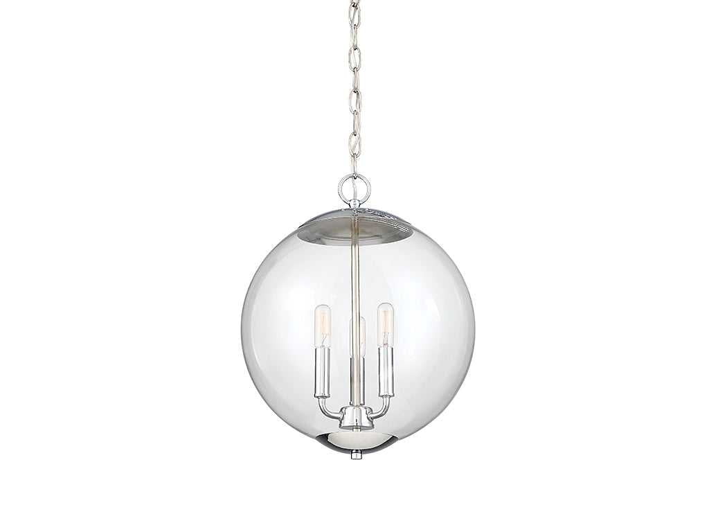 Meridian - M70060CH - Three Light Pendant - Mpend - Chrome