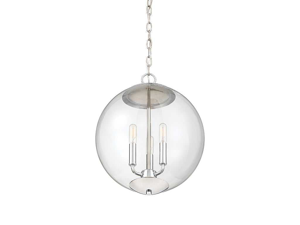 Meridian - M70060CH - Three Light Pendant - Mpend - Chrome
