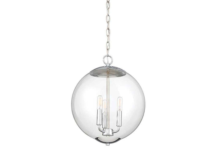 Meridian - M70060CH - Three Light Pendant - Mpend - Chrome