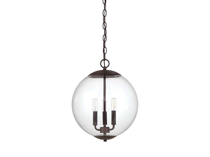 Meridian - M70060ORB - Three Light Pendant - Mpend - Oil Rubbed Bronze