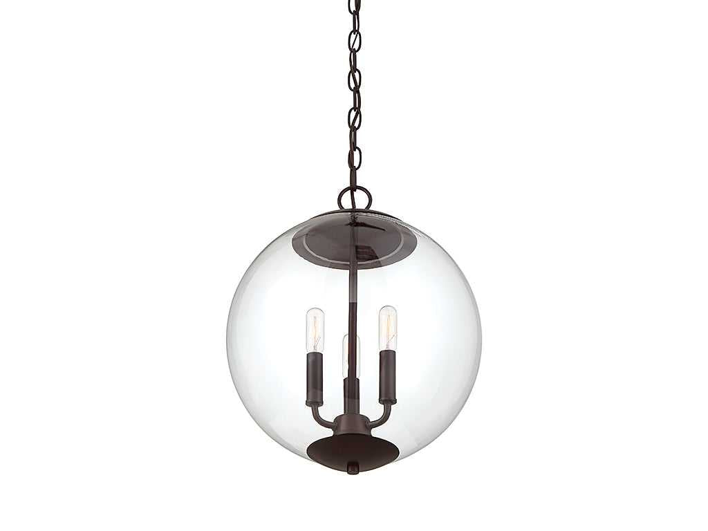 Meridian - M70060ORB - Three Light Pendant - Mpend - Oil Rubbed Bronze
