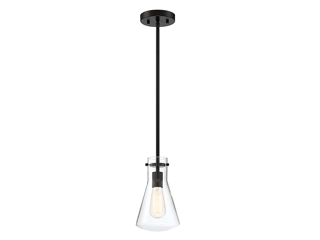 Meridian - M70063MBK - One Light Pendant - Mpend - Matte Black