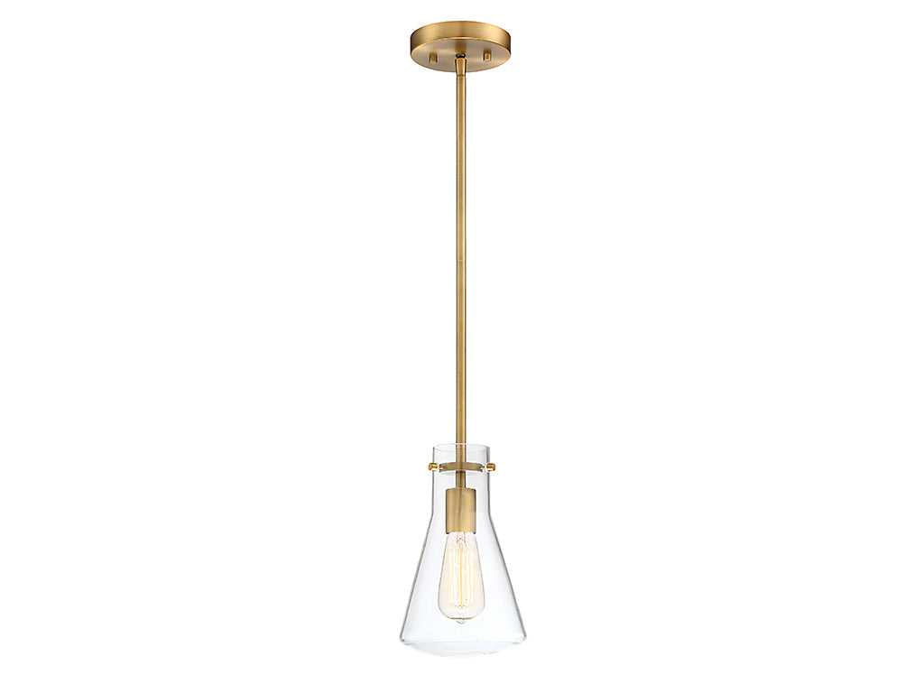 Meridian - M70063NB - One Light Pendant - Mpend - Natural Brass