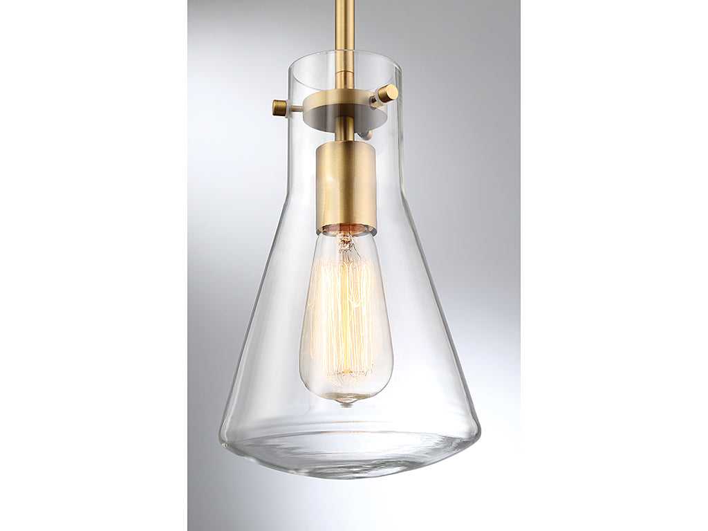 Meridian - M70063NB - One Light Pendant - Mpend - Natural Brass