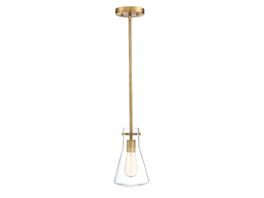 Meridian - M70063NB - One Light Pendant - Mpend - Natural Brass