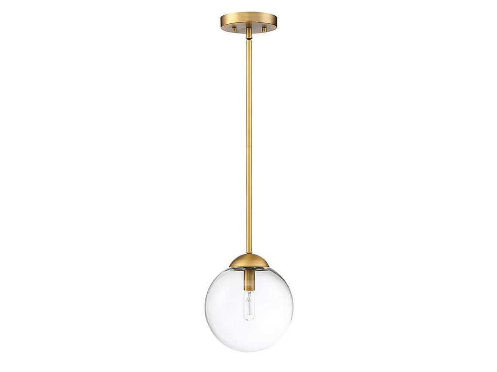 Meridian - M70067NB - One Light Mini Pendant - Mmin2 - Natural Brass