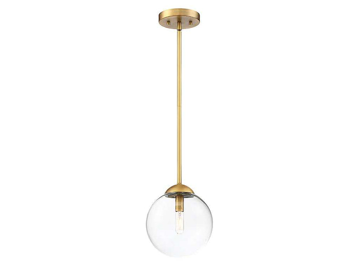 Meridian - M70067NB - One Light Mini Pendant - Mmin2 - Natural Brass