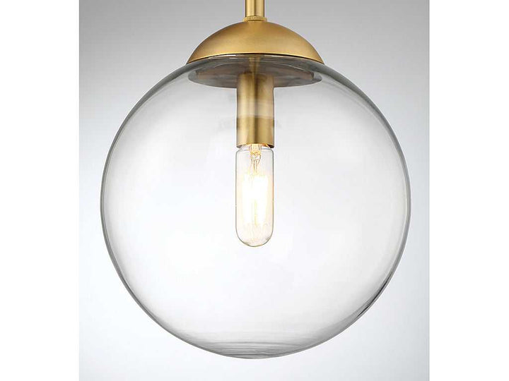 Meridian - M70067NB - One Light Mini Pendant - Mmin2 - Natural Brass