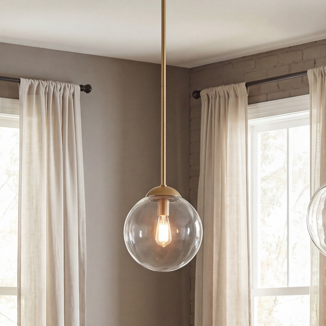 Meridian - M70067NB - One Light Mini Pendant - Mmin2 - Natural Brass