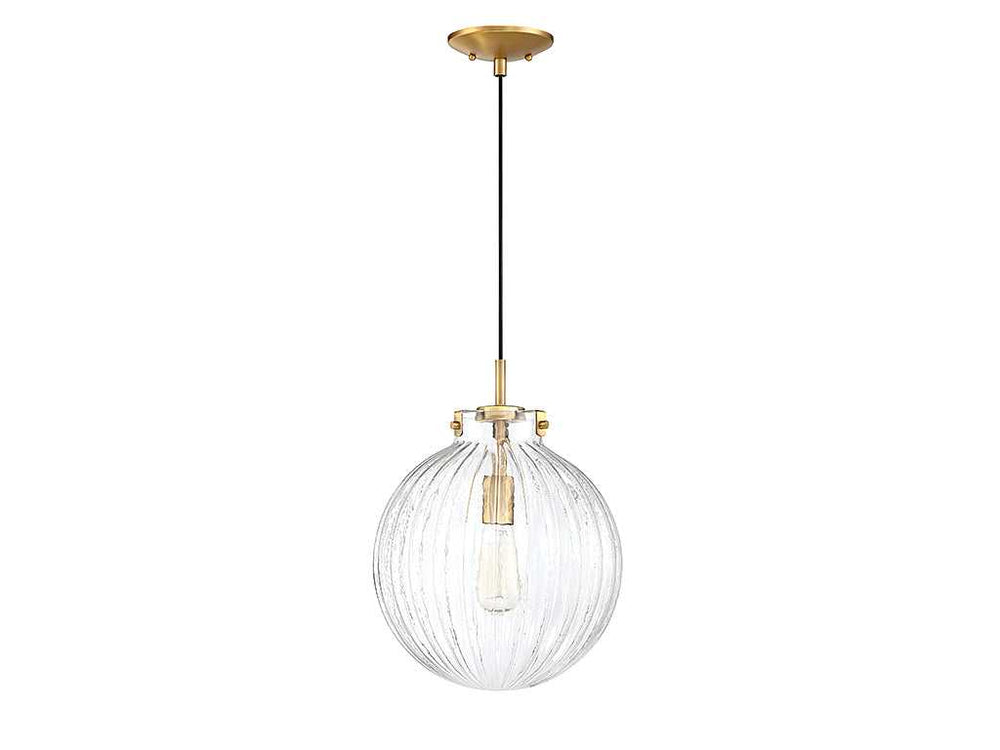 Meridian - M70068NB - One Light Mini Pendant - Mmin2 - Natural Brass