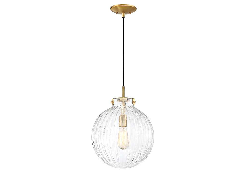 Meridian - M70068NB - One Light Mini Pendant - Mmin2 - Natural Brass