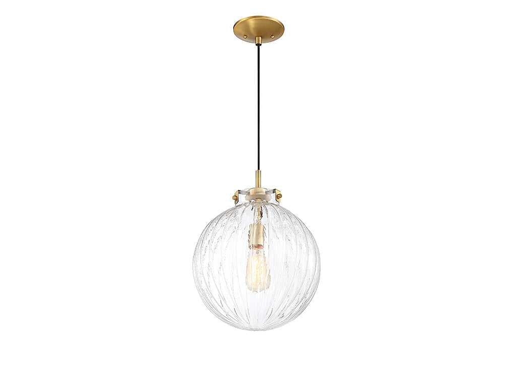 Meridian - M70068NB - One Light Mini Pendant - Mmin2 - Natural Brass