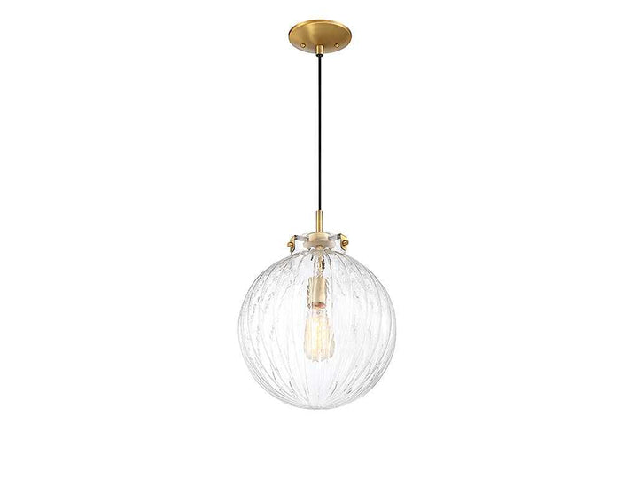 Meridian - M70068NB - One Light Mini Pendant - Mmin2 - Natural Brass