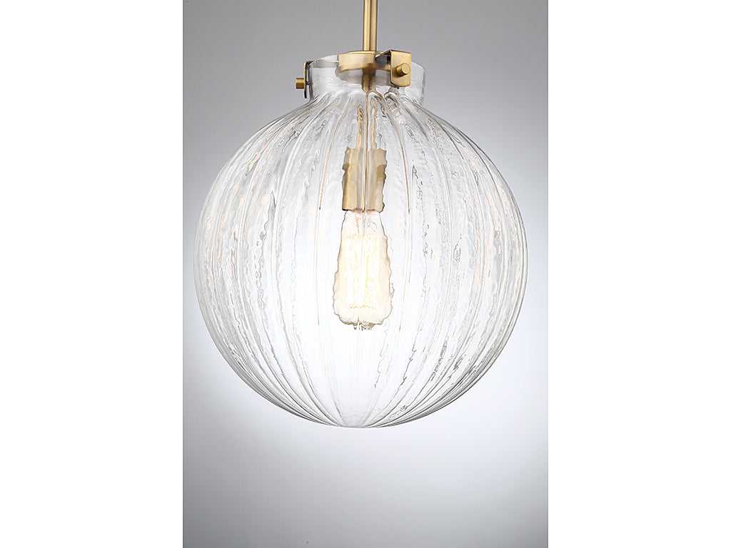 Meridian - M70068NB - One Light Mini Pendant - Mmin2 - Natural Brass