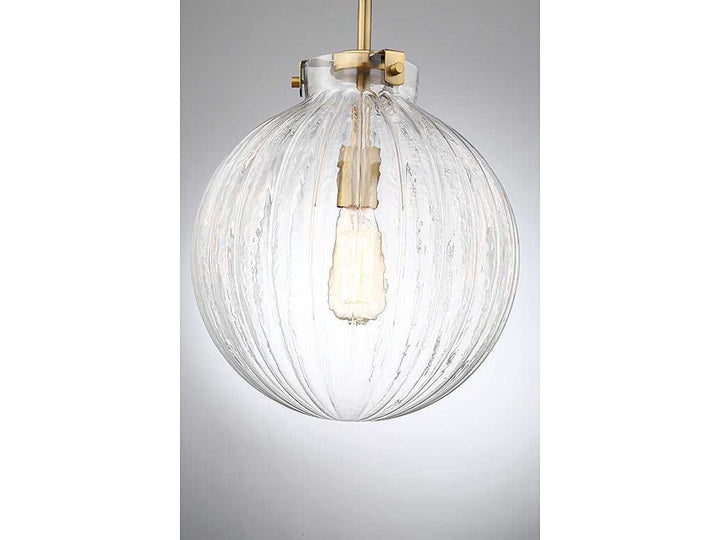 Meridian - M70068NB - One Light Mini Pendant - Mmin2 - Natural Brass