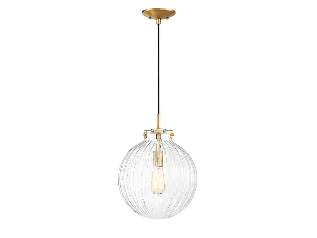 Meridian - M70068NB - One Light Mini Pendant - Mmin2 - Natural Brass