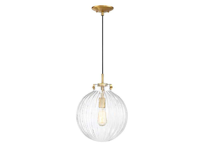 Meridian - M70068NB - One Light Mini Pendant - Mmin2 - Natural Brass