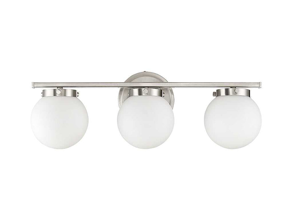 Meridian - M80023BN - Three Light Bathroom Vanity Light - Mbath - Brushed Nickel