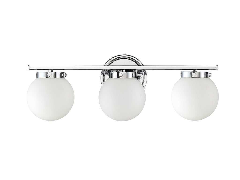 Meridian - M80023CH - Three Light Bathroom Vanity Light - Mbath - Chrome