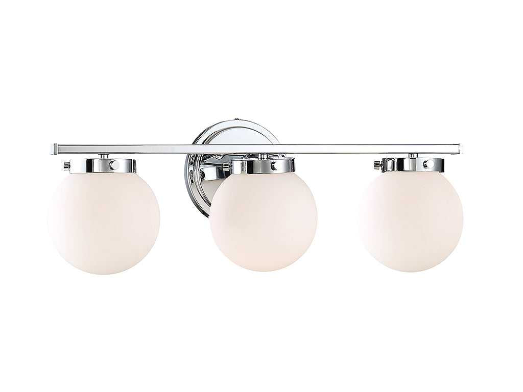 Meridian - M80023CH - Three Light Bathroom Vanity Light - Mbath - Chrome