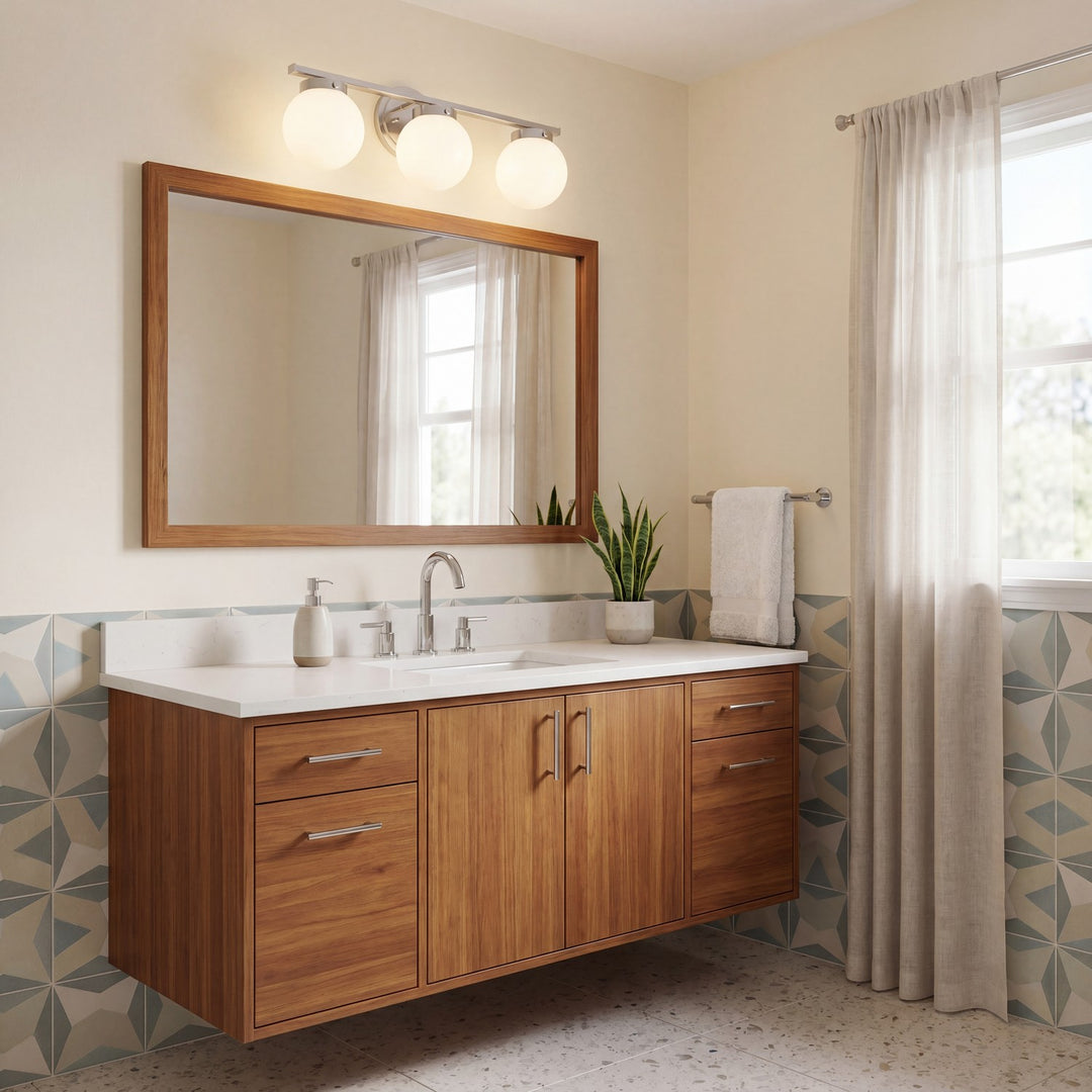 Meridian - M80023CH - Three Light Bathroom Vanity - Mbath - Chrome