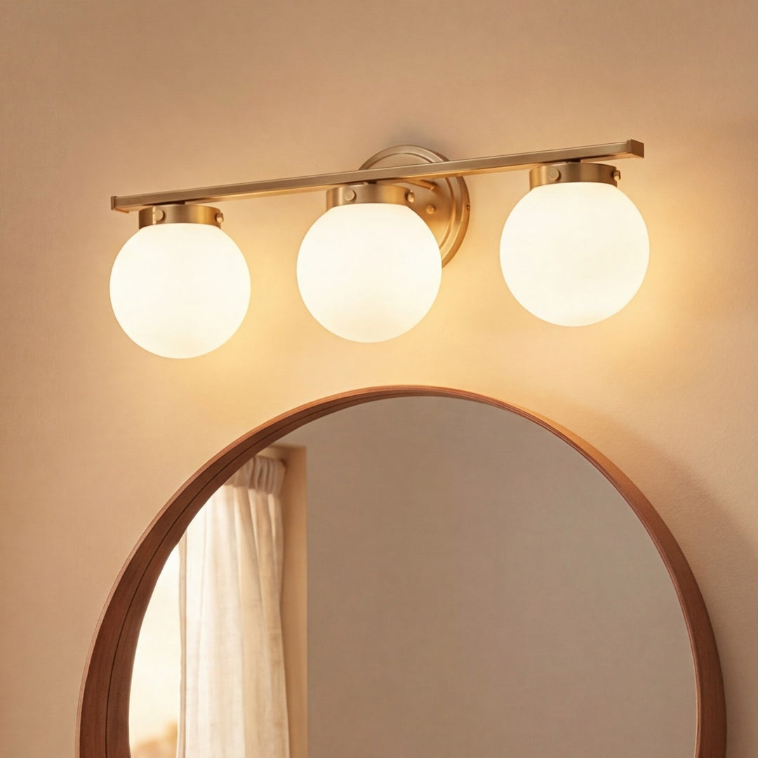 Meridian - M80023NB - Three Light Bathroom Vanity - Mbath - Natural Brass