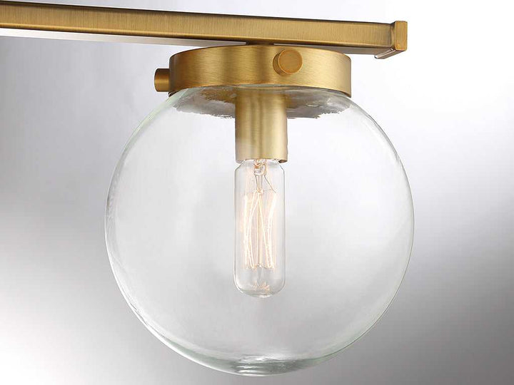 Meridian - M80024NB - Three Light Bathroom Vanity Light - Mbath - Natural Brass