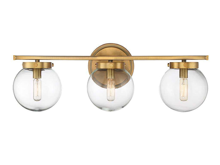 Meridian - M80024NB - Three Light Bathroom Vanity Light - Mbath - Natural Brass