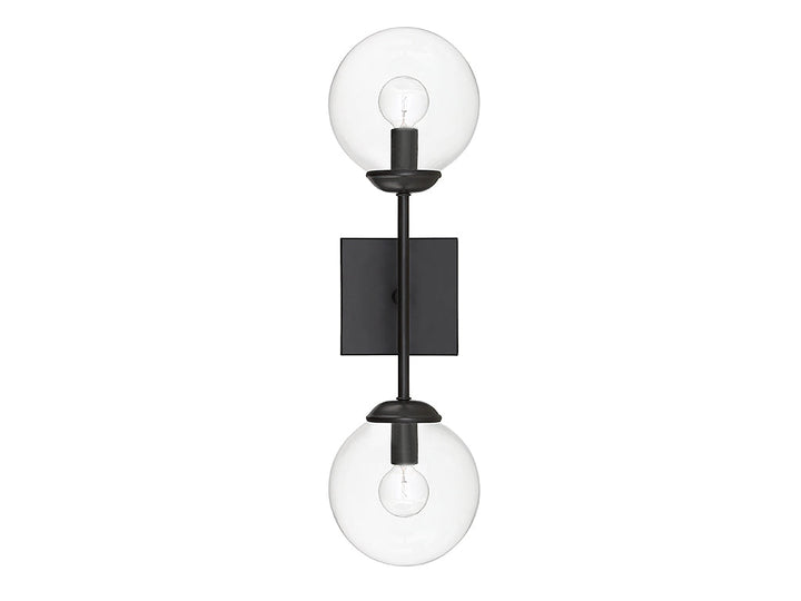 Meridian - M90001-BK - Two Light Wall Sconce - Mscon - Black