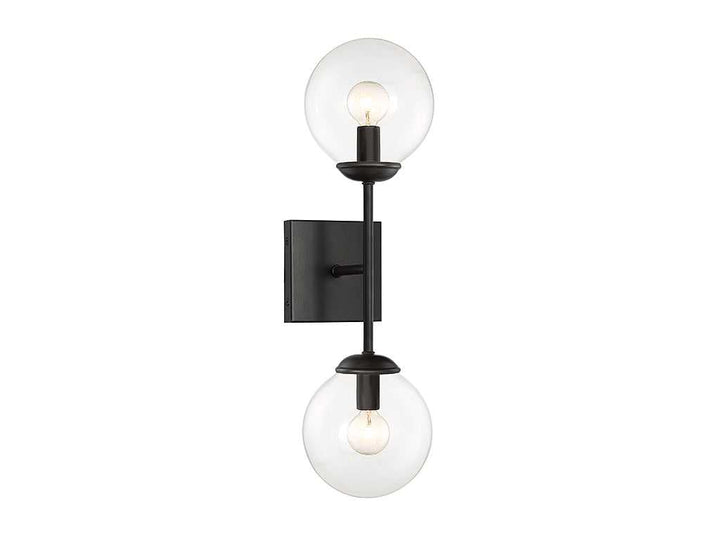 Meridian - M90001-BK - Two Light Wall Sconce - Mscon - Black