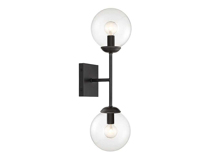 Meridian - M90001-BK - Two Light Wall Sconce - Mscon - Black