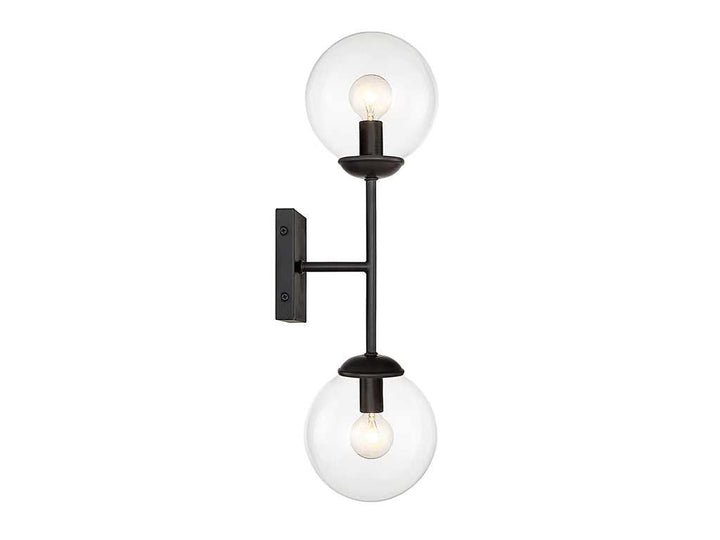 Meridian - M90001-BK - Two Light Wall Sconce - Mscon - Black