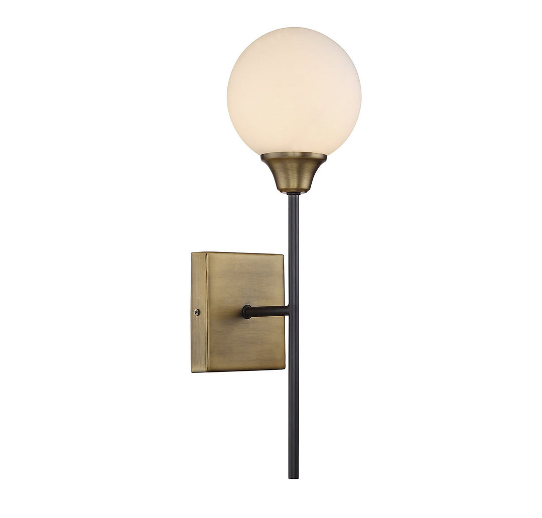 Meridian - M90003-79 - One Light Wall Sconce - Mscon - Oiled Rubbed Bronze with Natural Brass