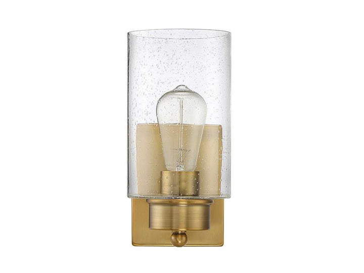 Meridian - M90013NB - One Light Wall Sconce - Mscon - Natural Brass