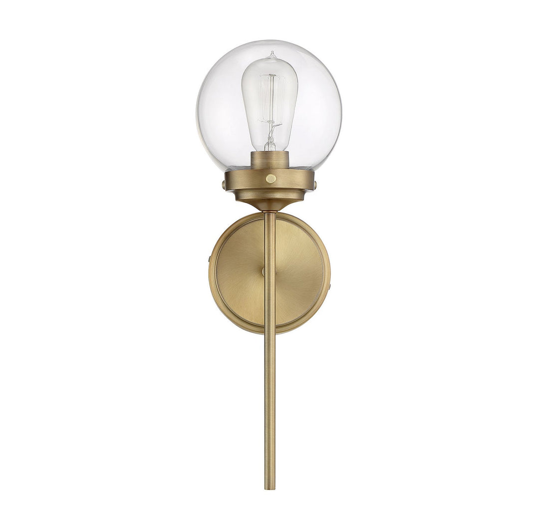 Meridian - M90025NB - One Light Wall Sconce - Mscon - Natural Brass