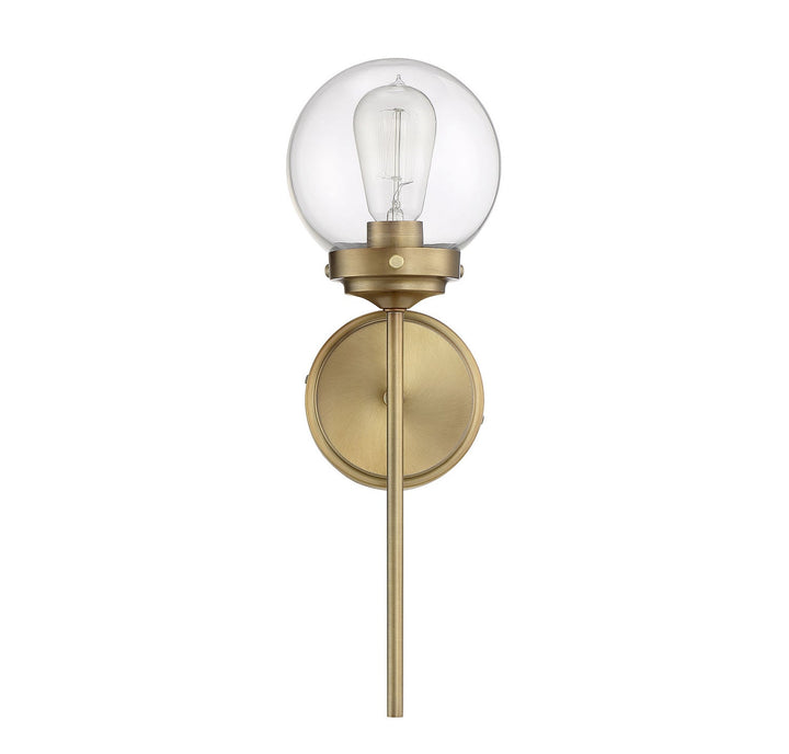 Meridian - M90025NB - One Light Wall Sconce - Mscon - Natural Brass