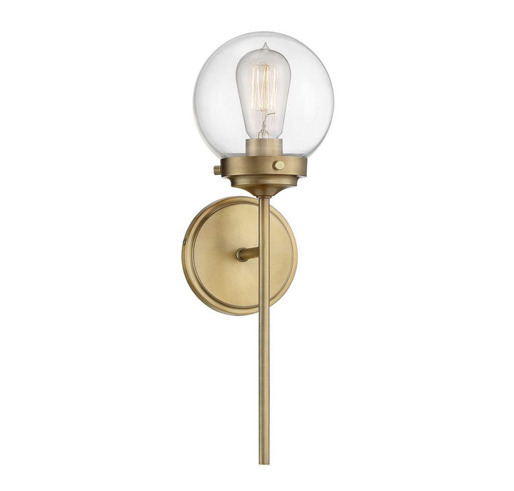 Meridian - M90025NB - One Light Wall Sconce - Mscon - Natural Brass