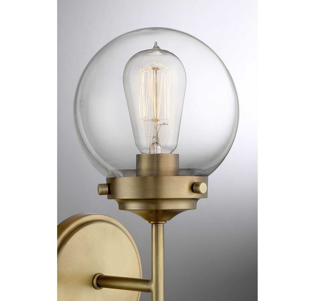 Meridian - M90025NB - One Light Wall Sconce - Mscon - Natural Brass