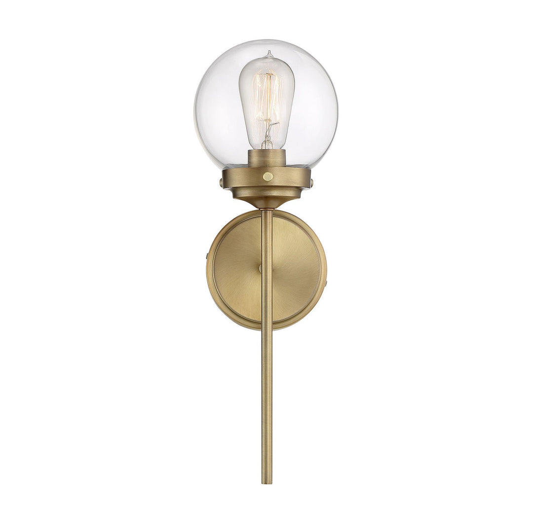 Meridian - M90025NB - One Light Wall Sconce - Mscon - Natural Brass