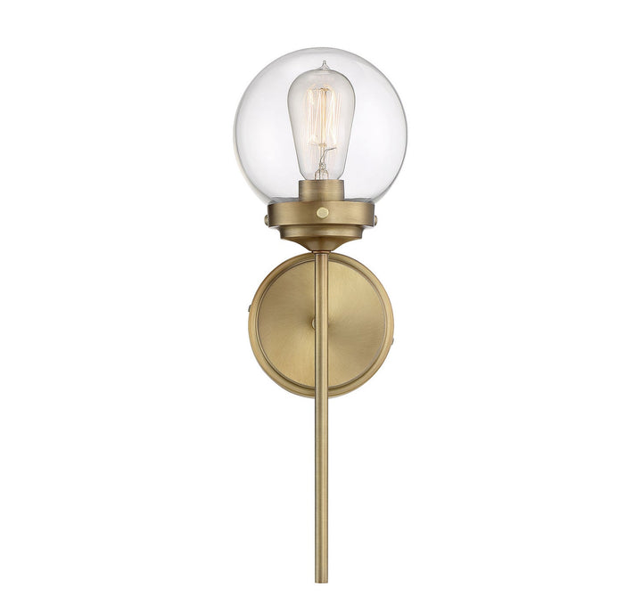 Meridian - M90025NB - One Light Wall Sconce - Mscon - Natural Brass