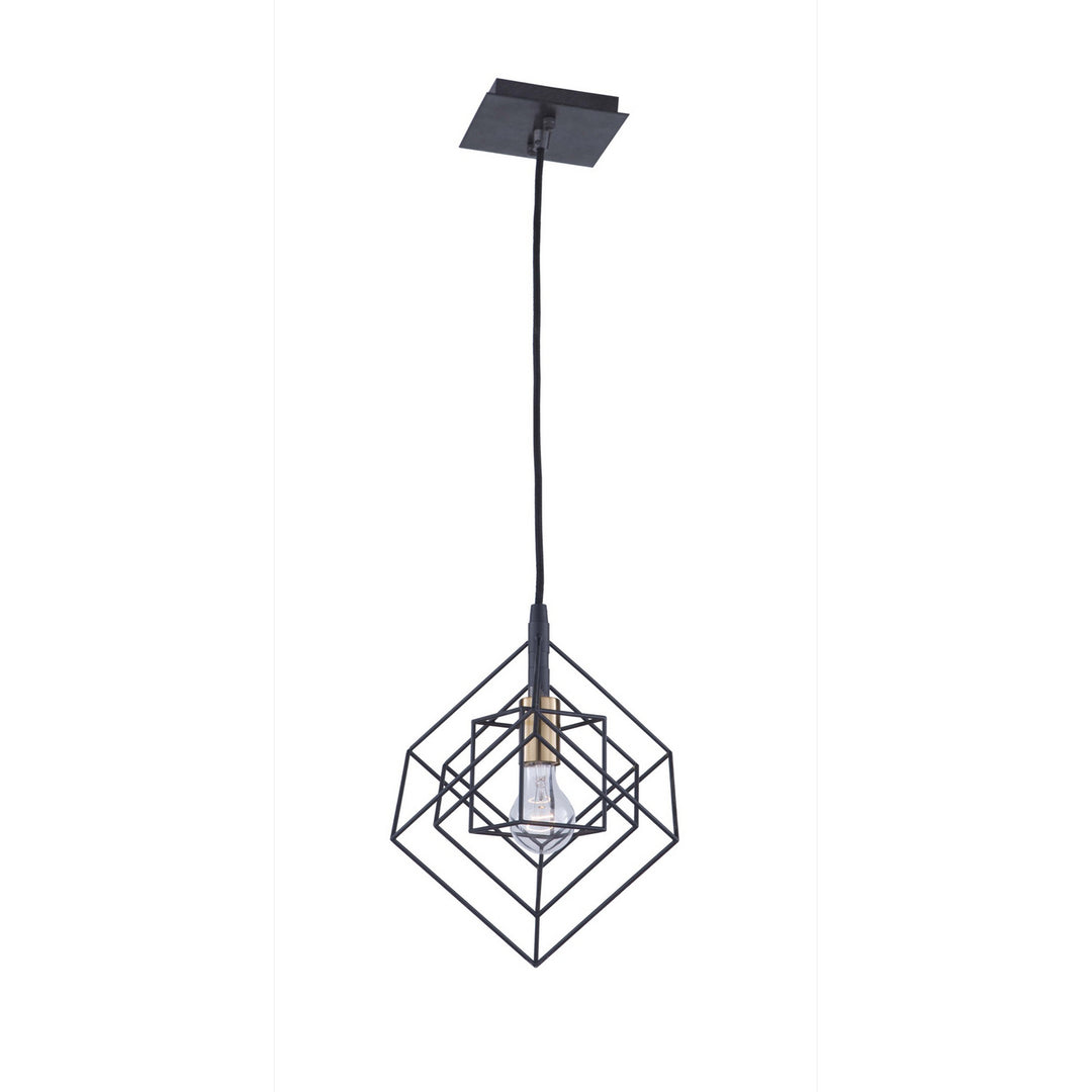 Artistry One Light Pendant in Matte Black & Harvest Brass - available from The Lighting Shoppe, trusted by Canadian homeowners