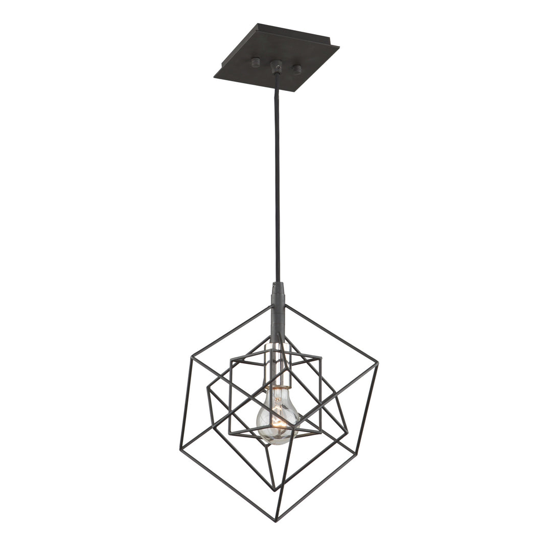 Artistry One Light Pendant in Matte Black & Polished Nickel - available from The Lighting Shoppe, trusted by Canadian homeowners